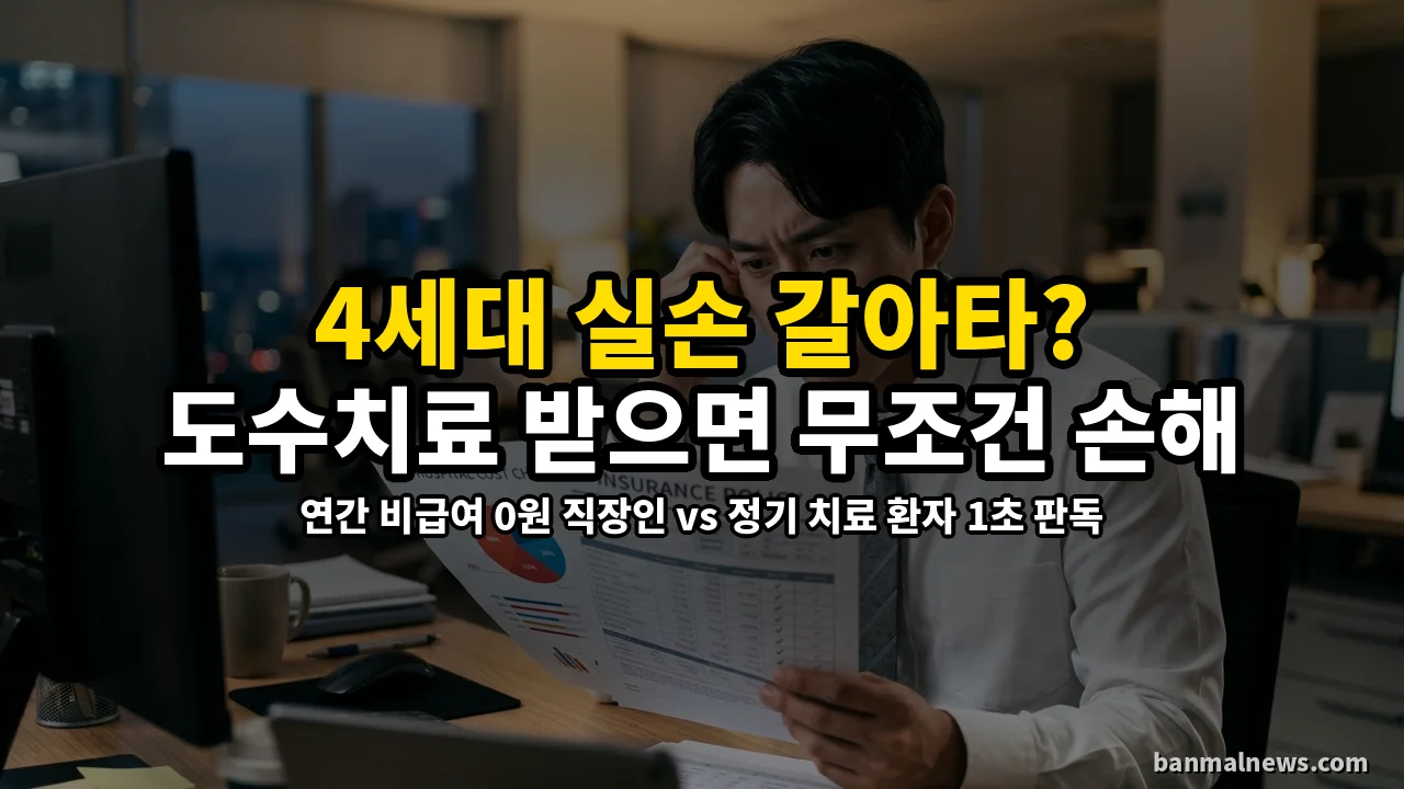 매달 10만 원 내는 실손보험, 4세대로 갈아타면 진짜 이득일까? 도수치료·비급여 삭감 폭탄 피하는 결정 기준