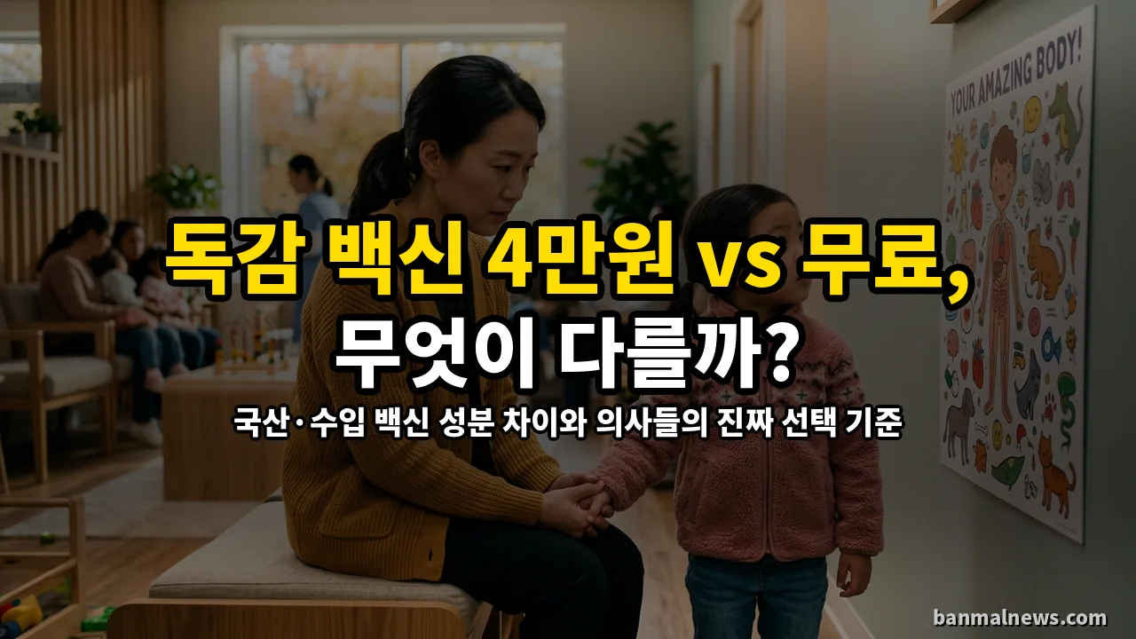 4만 원짜리 유료 독감 백신 맞을까 무료 맞을까? 9월 국가접종 시작 전 의사들이 밝히는 백신 선택 기준