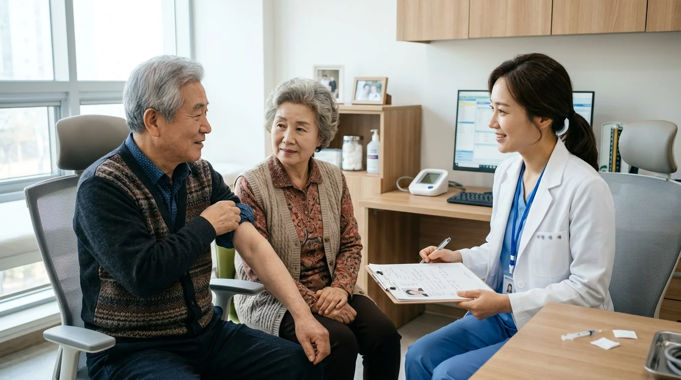 보건소 및 의료기관 노인 예방접종 진료