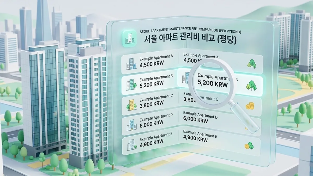 우리 아파트 관리비 거품 순위 & 단지별 평당 단가 판독