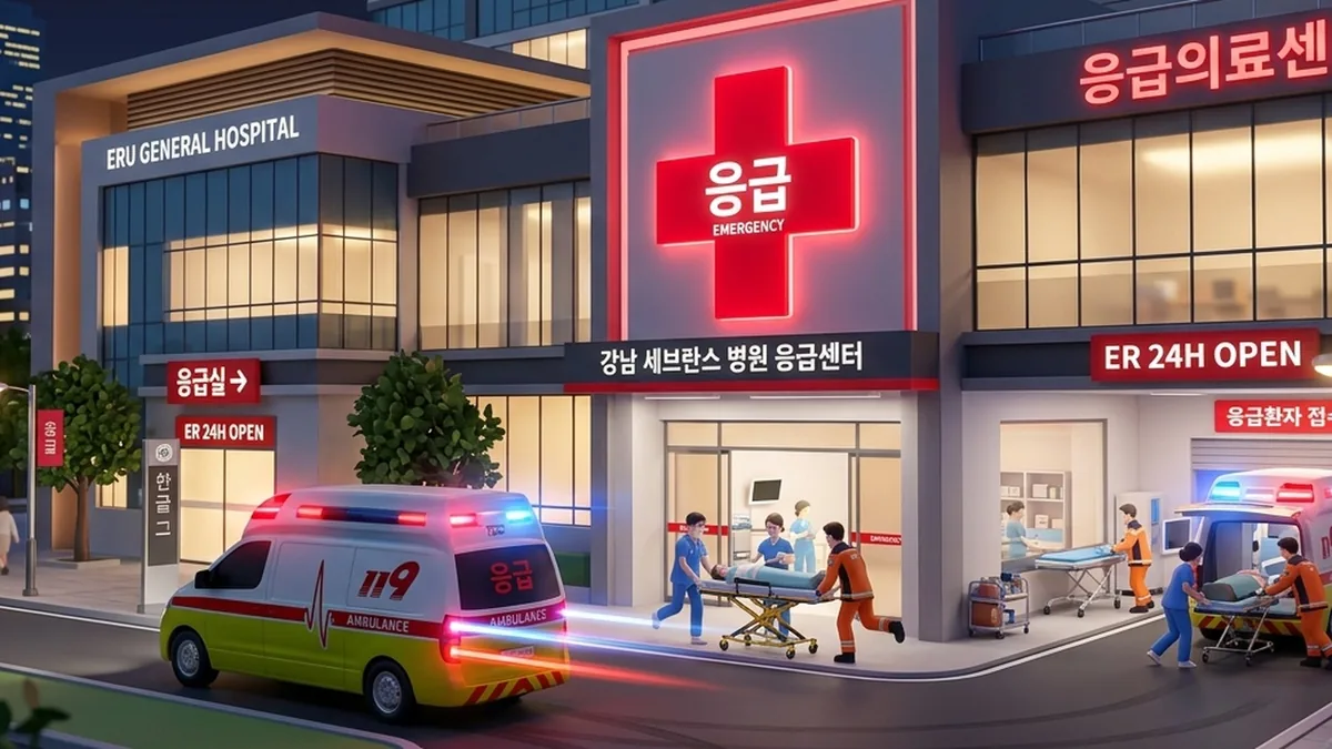 한밤중 응급실 헤매지 않는 24시 병원 선별 지도